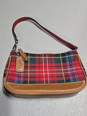 Coach 8935 Vintage Holiday Tartan Plaid Demi Wool Collection